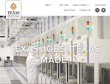 Tablet Screenshot of manufacturetexas.org